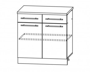 Капри С2Я 800 шкаф нижний с ящиками в Тогучине - togychin.mebelnovo.ru | фото
