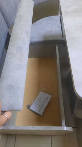 Кухонный уголок Миссия V велюр (цемент) в Тогучине - togychin.mebelnovo.ru | фото