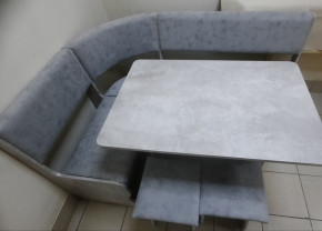 Кухонный уголок Миссия V велюр (цемент) в Тогучине - togychin.mebelnovo.ru | фото