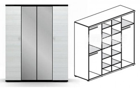 Шкаф 4-х дверный Гретта СБ-207 в Тогучине - togychin.mebelnovo.ru | фото