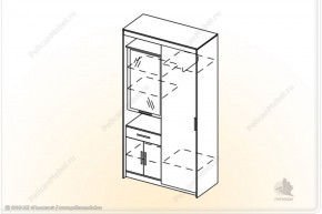 Шкаф Мелисса К-2 (пеликан) в Тогучине - togychin.mebelnovo.ru | фото