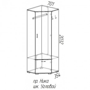 Шкаф угловой Ника в Тогучине - togychin.mebelnovo.ru | фото