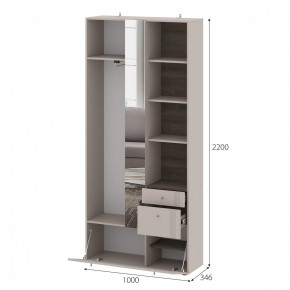 Вешалка с зеркалом Одетта (ВШ1) в Тогучине - togychin.mebelnovo.ru | фото